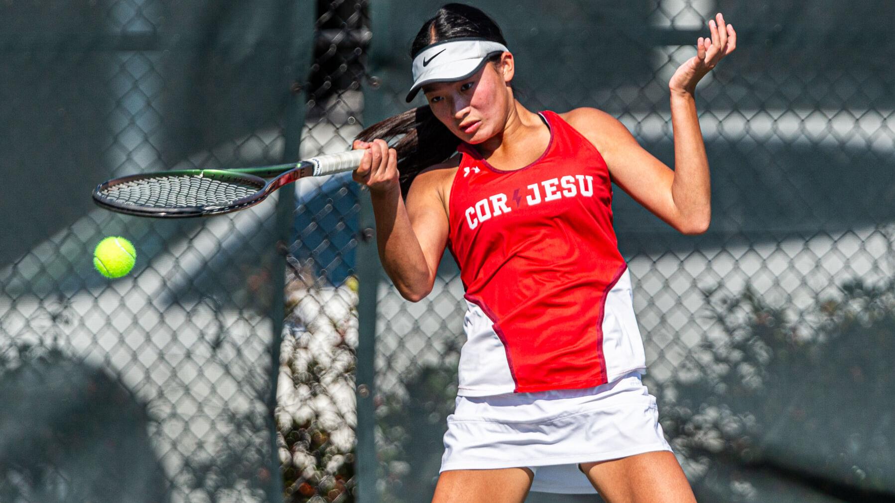 Cor Jesu's Hong, Kirkwood's Alleria earn state singles berths; Lindbergh sweeps doubles